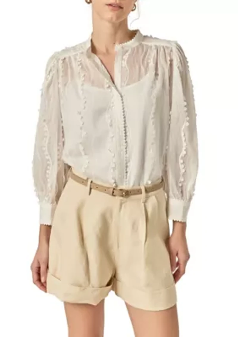 Heart Trim Blouse