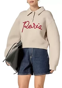 LETTERING POLO SCUBA TOP