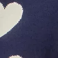 HEART PATTERNED KNIT SHORTS