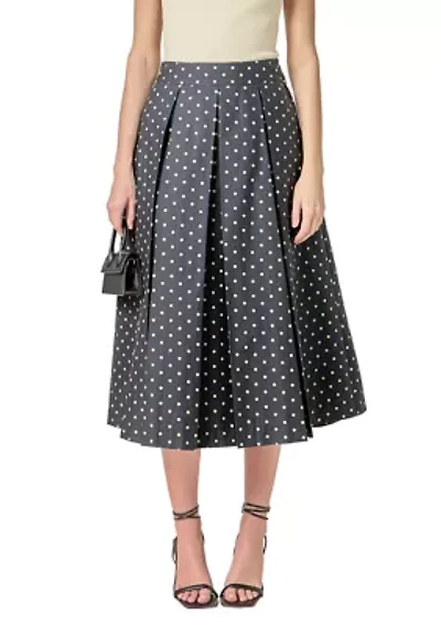 DOT MIDI FULL SKIRT