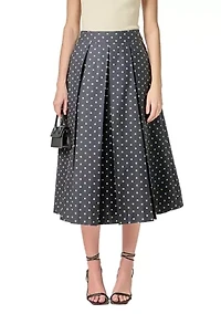 DOT MIDI FULL SKIRT