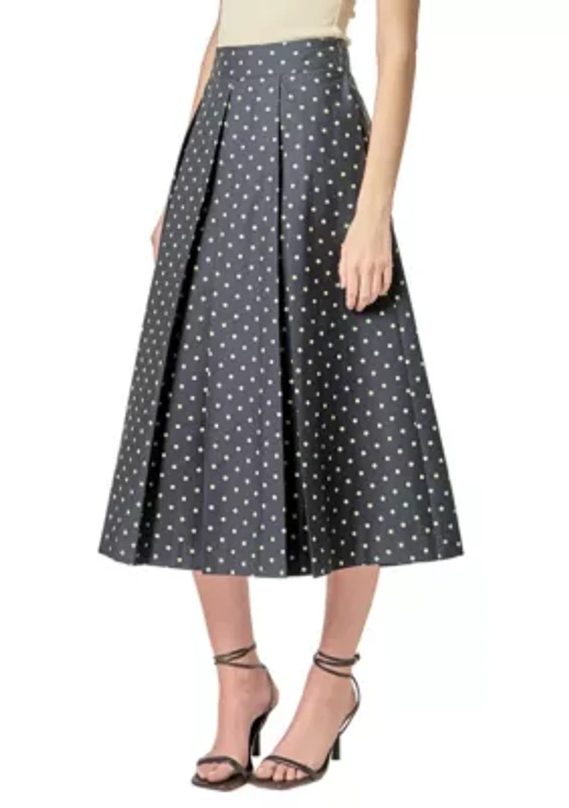 DOT MIDI FULL SKIRT