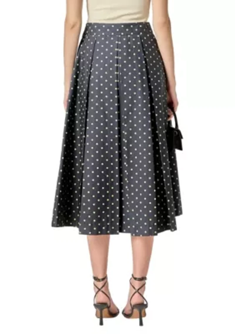 DOT MIDI FULL SKIRT