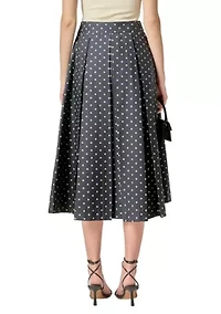 DOT MIDI FULL SKIRT
