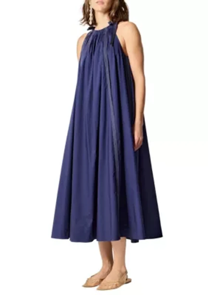 HALTER NECK MIDI DRESS