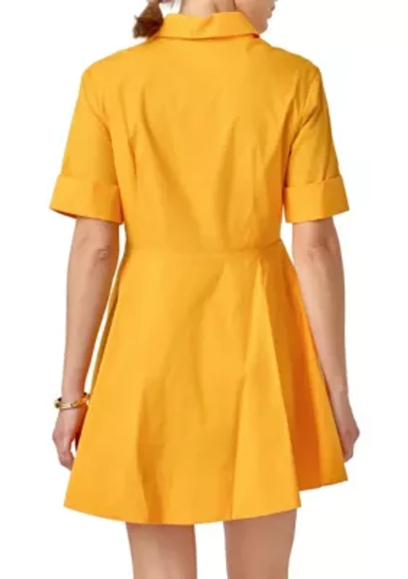 Cotton Shirt Mini Dress