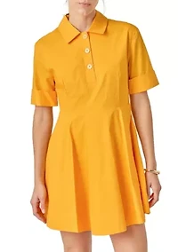 Cotton Shirt Mini Dress