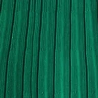 Plus Pleated A-Line Knit Midi Dress