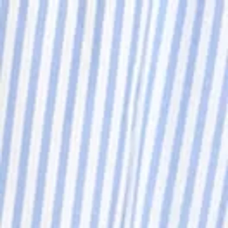 Plus Short Sleeve Striped Mixed Media Maxi Dress