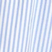 Plus Short Sleeve Striped Mixed Media Maxi Dress