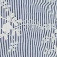 Plus Embroidery Stripe Shorts