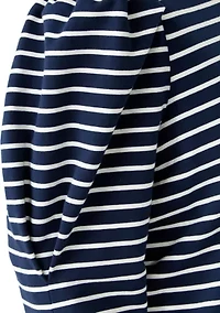 Plus Stripe Long Sleeve T-Shirt