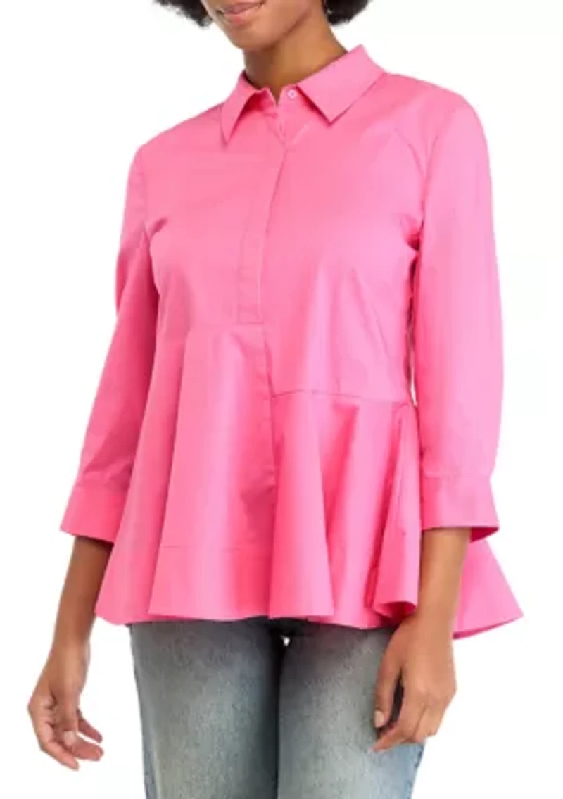 Women's Peplum Waist Detailed Blouse