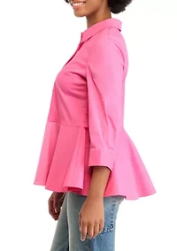 Women's Peplum Waist Detailed Blouse