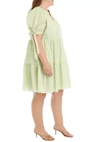 Plus Printed Mini Dress