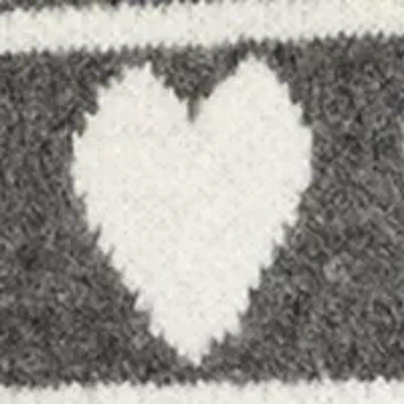 Women's Heart Stripe Puff Sleeve Sweater