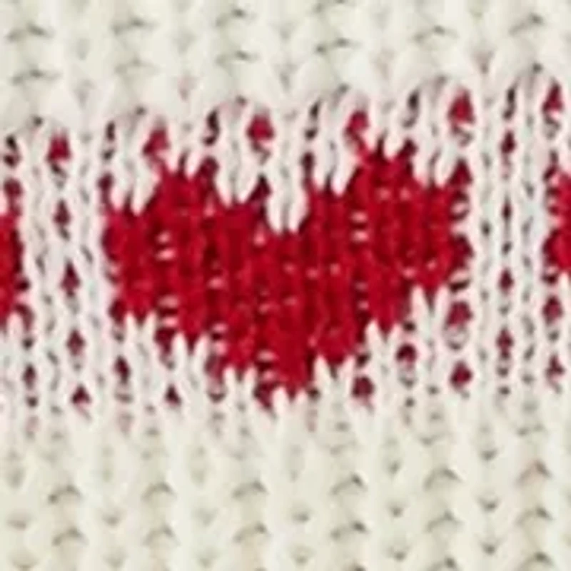 Plus Heart Stripe Detail Sweater