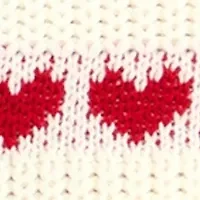 Women's Heart Stripe Detail Sweater