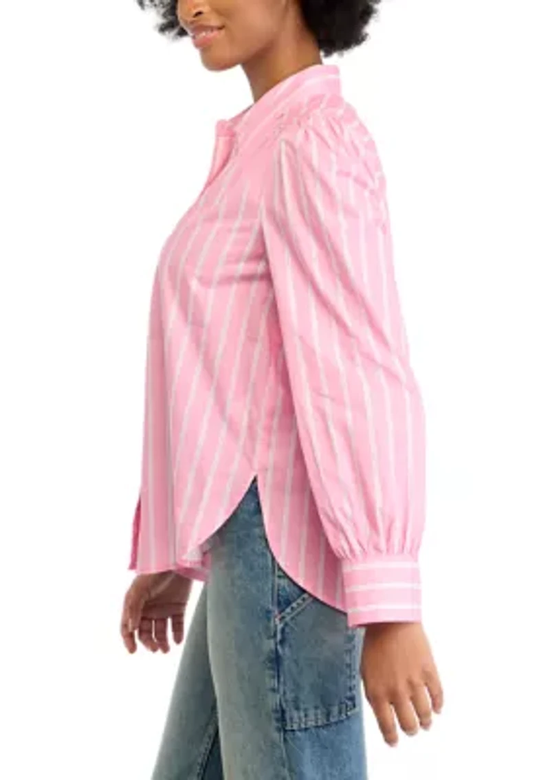 Women's Button Down Striped Shirt