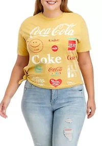 Plus Short Sleeve Side Knot Graphic T-Shirt