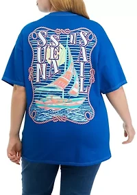 Plus Sailboat Graphic T-Shirt