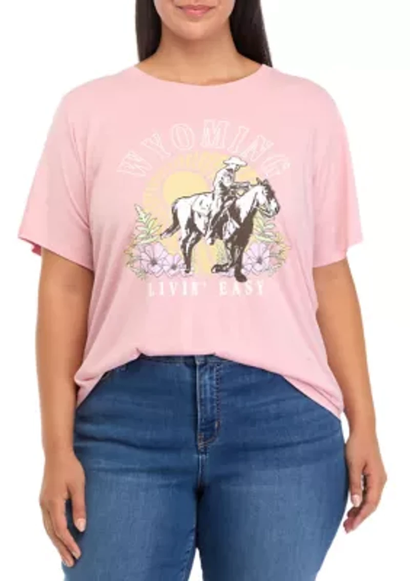 Plus Wyoming Graphic T-Shirt