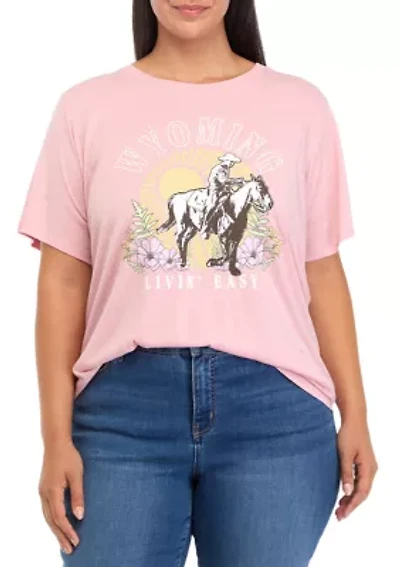 Plus Wyoming Graphic T-Shirt