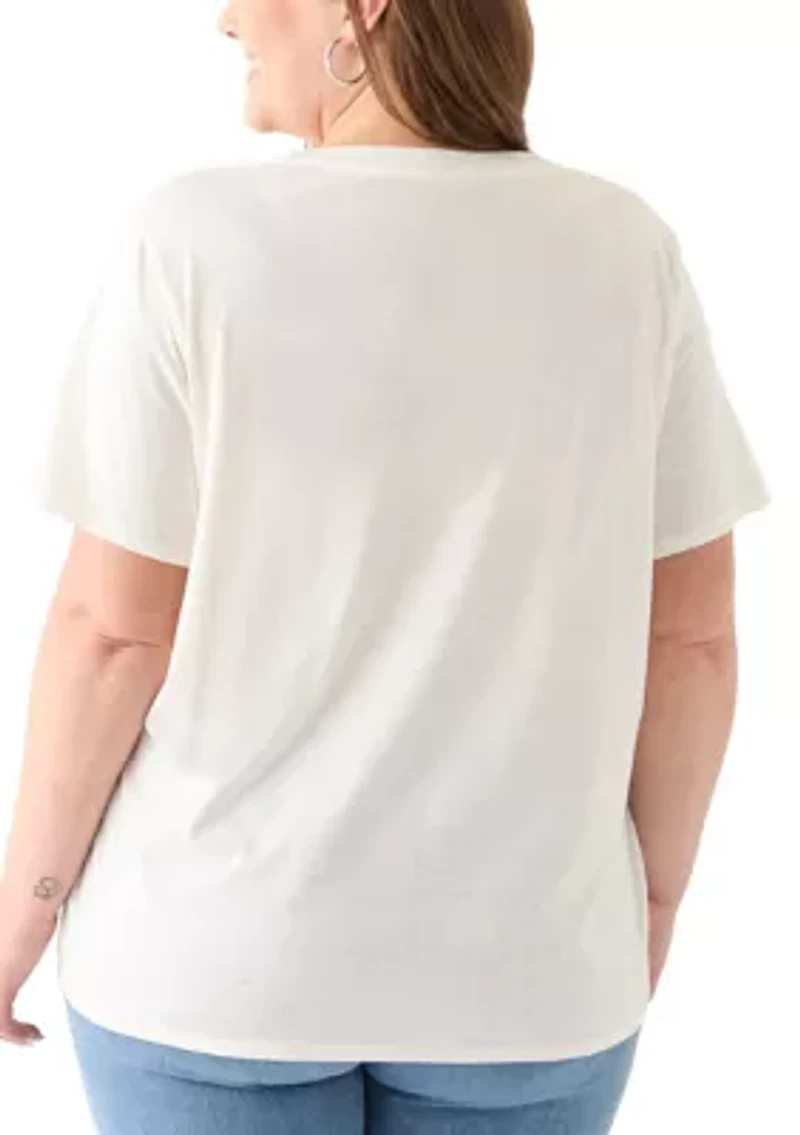 Plus Equestrian Club Burnout Graphic T-Shirt