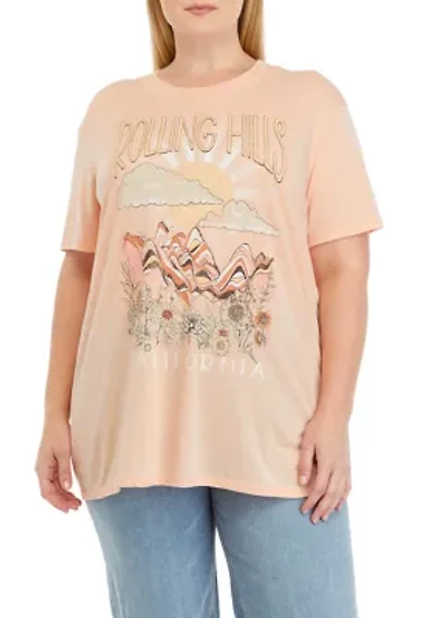 Plus Rolling Hills Graphic T-Shirt