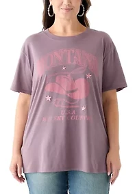 Plus Montana Cowboy Graphic T-Shirt