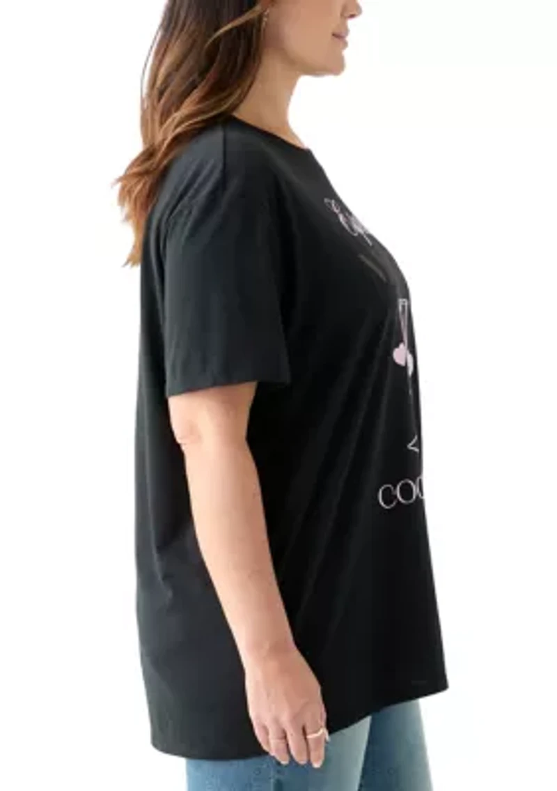 Plus Espresso Martini Graphic T-Shirt