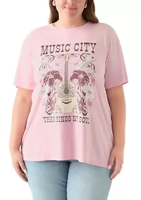 Plus Music City Graphic T-Shirt