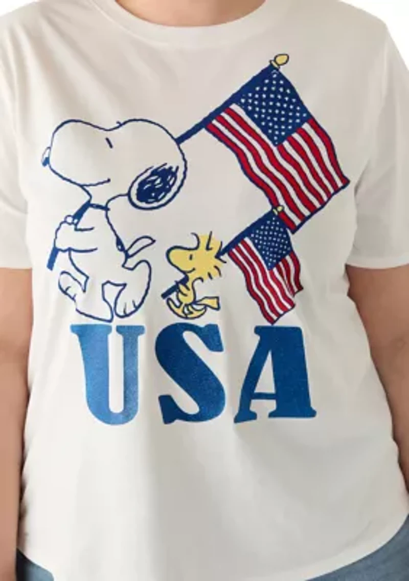 Plus Snoopy USA Shirt