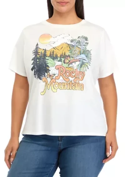 Plus Rocky Mountain Graphic T-Shirt
