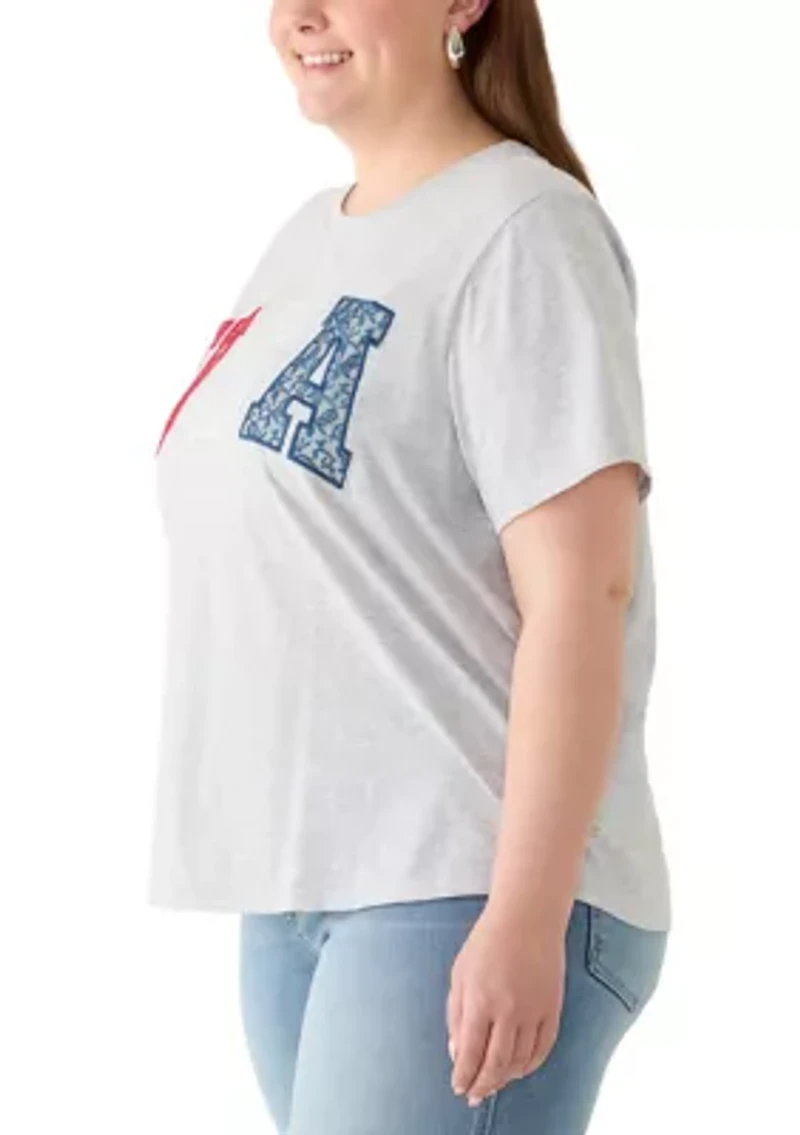 Plus Lace USA T-Shirt