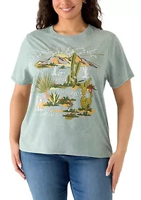 Plus Country Scene Graphic T-Shirt