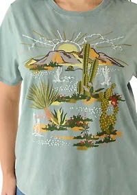 Plus Country Scene Graphic T-Shirt