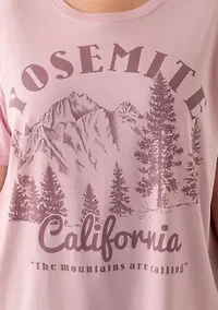 Plus Yosemite Mountains Mineral Wash Graphic T-Shirt