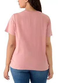 Plus Rolling Stones NY Roses Graphic T-Shirt