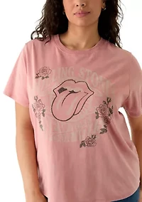 Plus Rolling Stones NY Roses Graphic T-Shirt