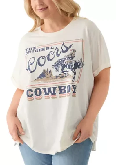 Plus Original Coors Cowboy Graphic T-Shirt