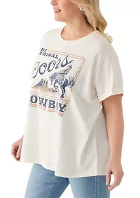 Plus Original Coors Cowboy Graphic T-Shirt