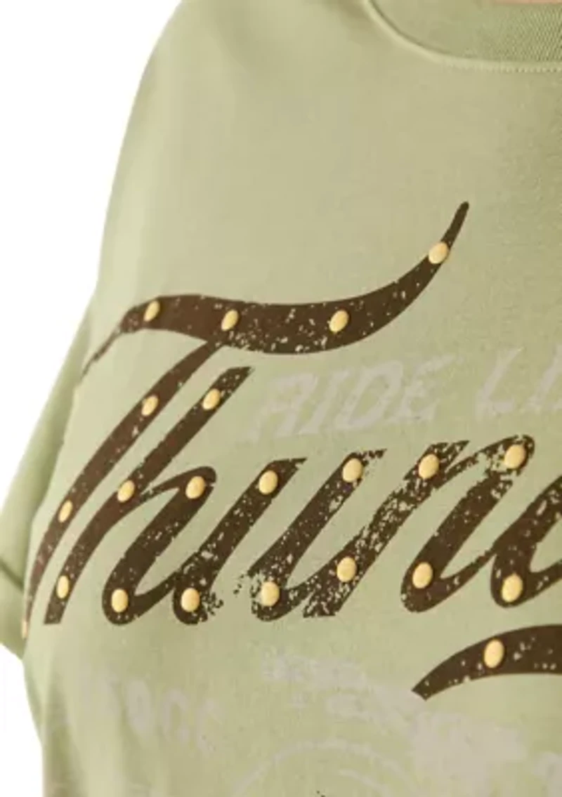 Plus Classic Thunder Burnout Graphic T-Shirt