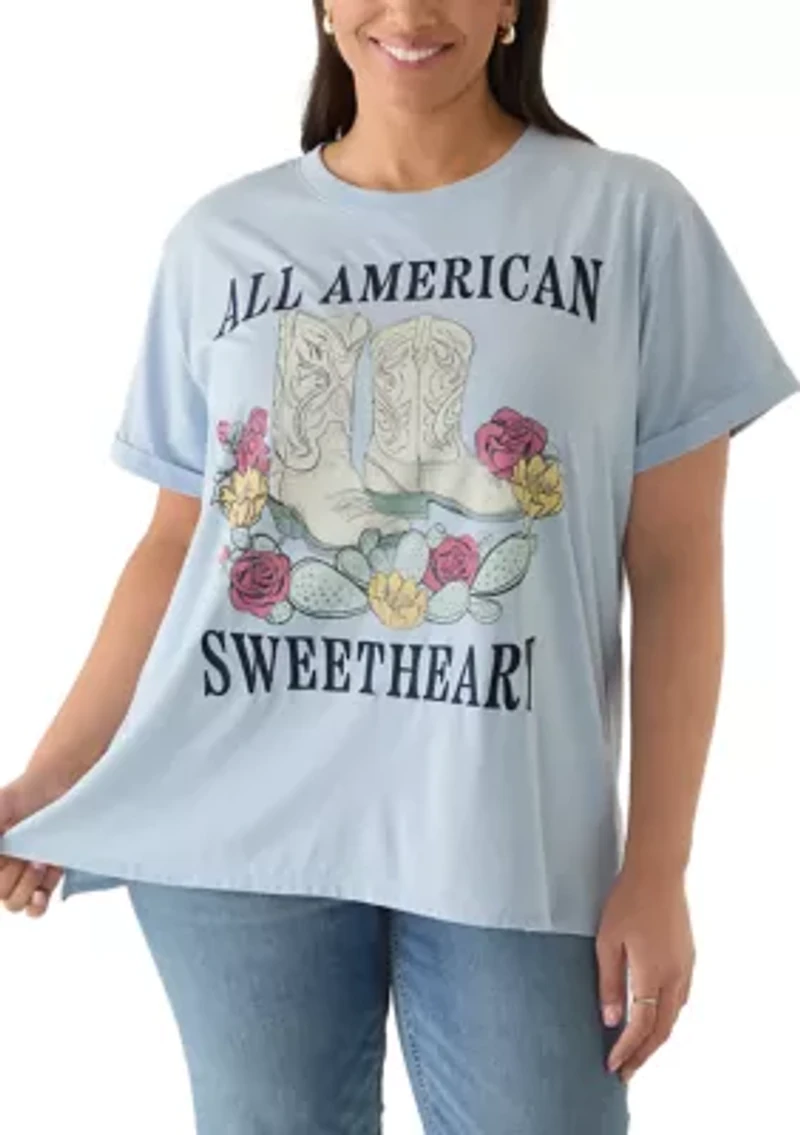 Plus All American Sweetheart Graphic T-Shirt