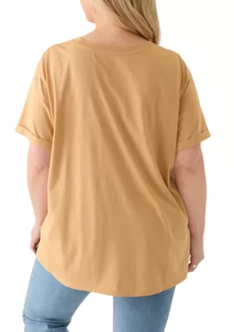 Plus Dutton Ranch Mineral Wash Graphic T-Shirt