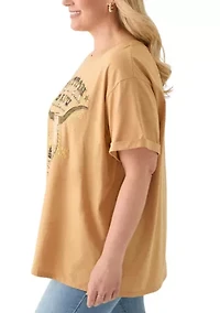 Plus Dutton Ranch Mineral Wash Graphic T-Shirt