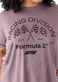 Plus Racing Flag Graphic T-Shirt