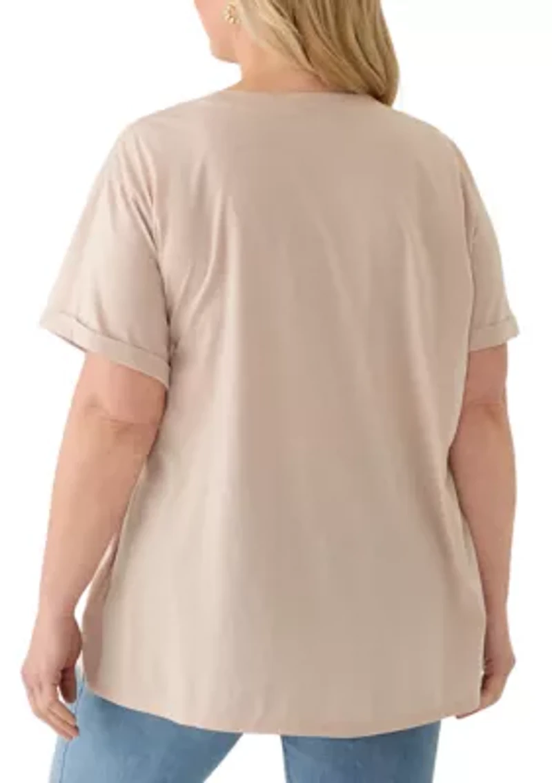 Plus Austin Fest Mineral Wash Graphic T-Shirt