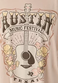 Plus Austin Fest Mineral Wash Graphic T-Shirt