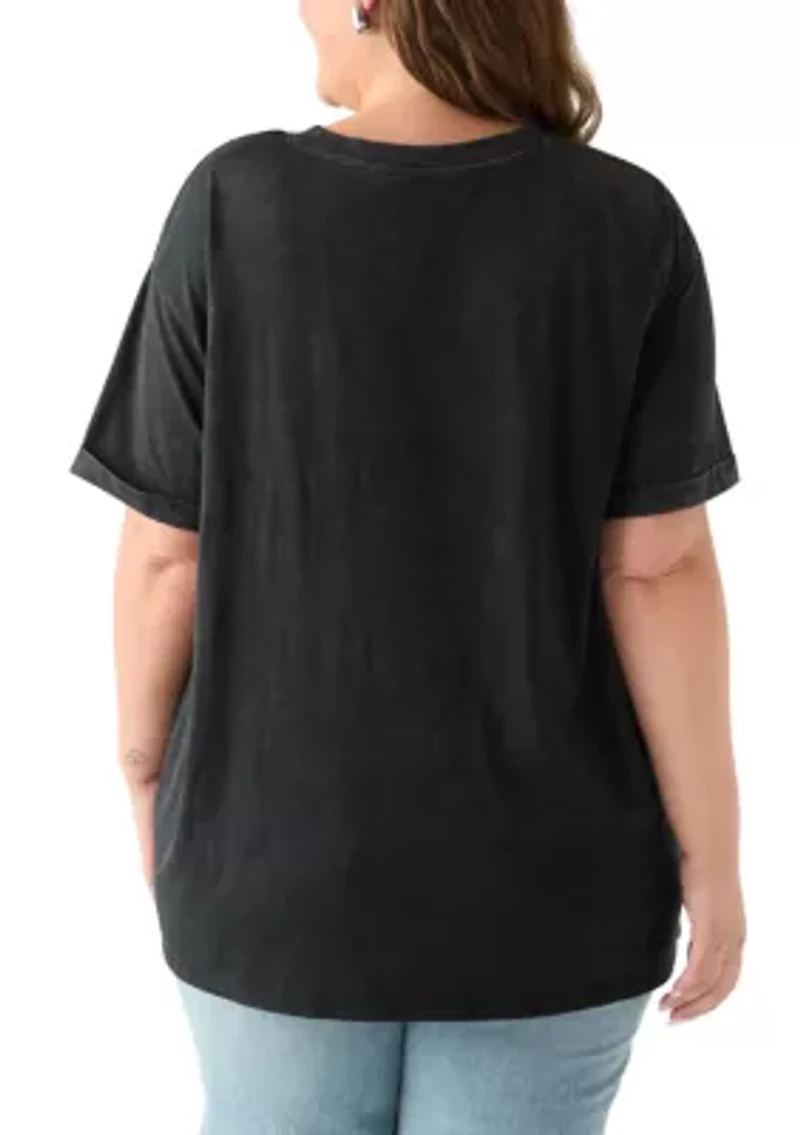 Plus Cosmic Butterfly Graphic T-Shirt